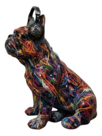 Estatua Decorativa Bulldog Urbano Vanguardista Adorno Jhn-2