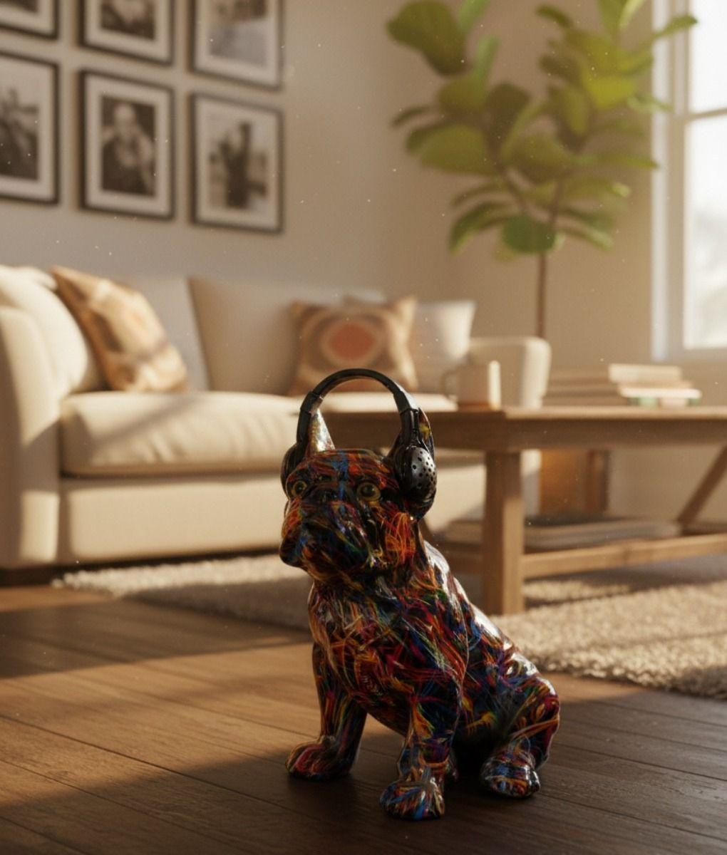 Estatua Decorativa Bulldog Urbano Vanguardista Adorno Jhn-8