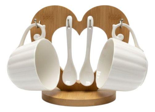 Set 2 Tazas Soporte Exhibición Decorativo Funcional Jhn-0