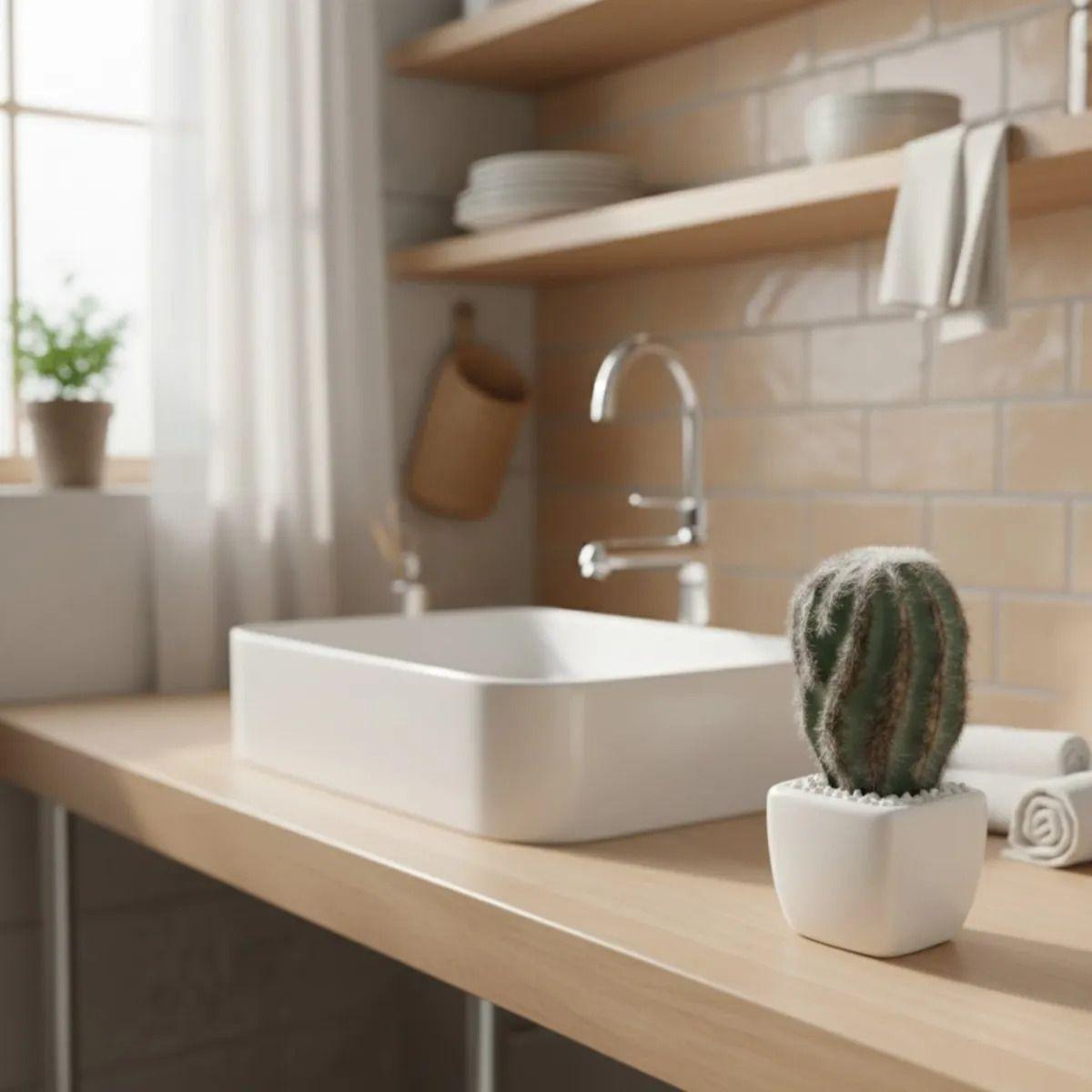 Planta Artificial Cactus Mini Decorativo Minimalista Jhn-5