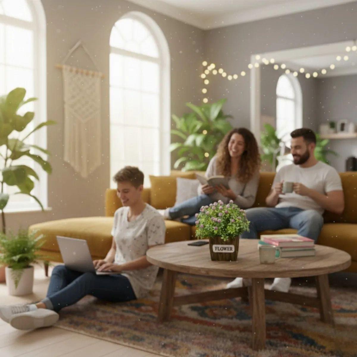 Planta Artificial Decorativa Ramillete Flores Silvestres Jhn-2