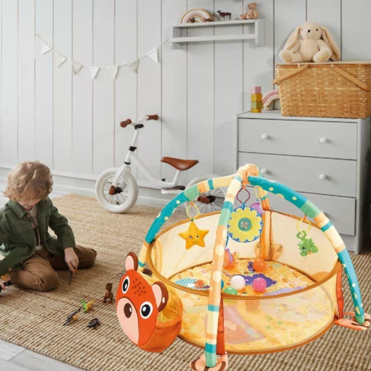 CENTRO DE ACTIVIDAD GIMNASIO DE PELOTAS 3 EN 1 BEBE LAU-1