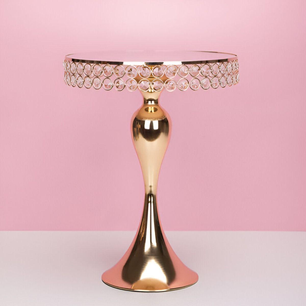 Soporte Exhibición Pastel Superficie Espejo Mesa 41cm Jhn-7