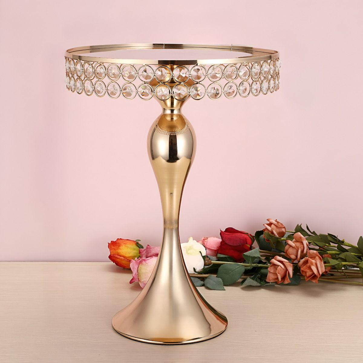 Soporte Exhibición Pastel Superficie Espejo Mesa 41cm Jhn-8