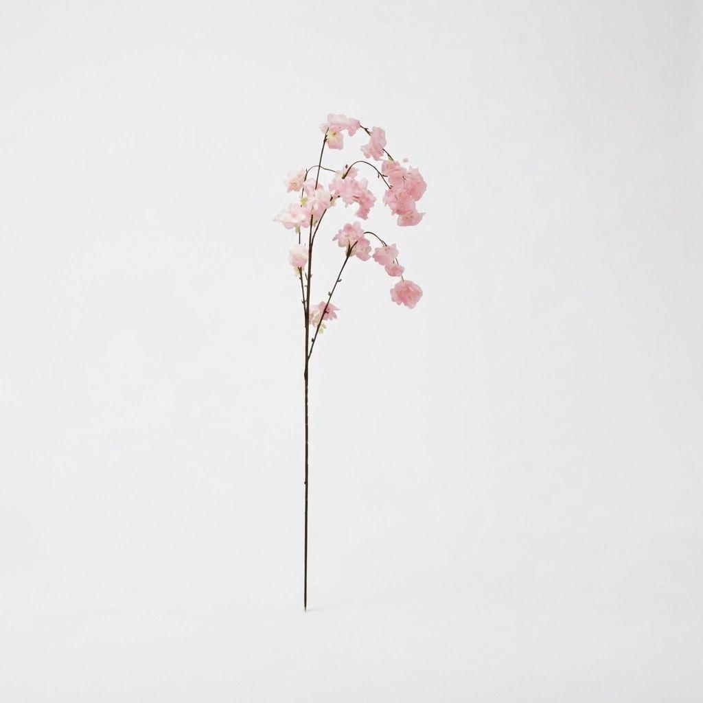 Set 2 Varas Flores Artificiales Estilo Cerezo Decoración ALJ-0