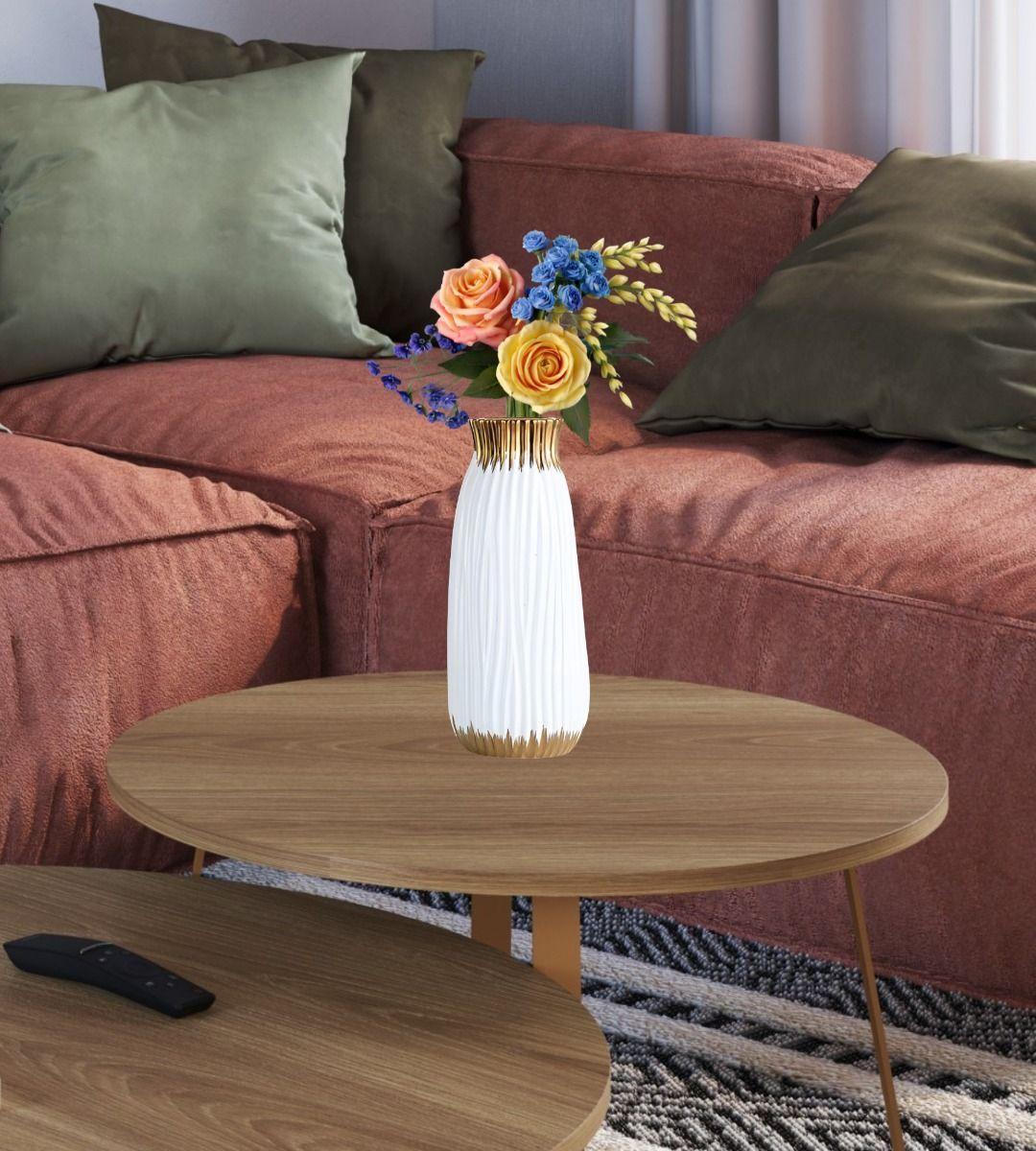 Florero Jarrón Cilíndrico Moderno hogar Decorativo 20cm Jhn-5