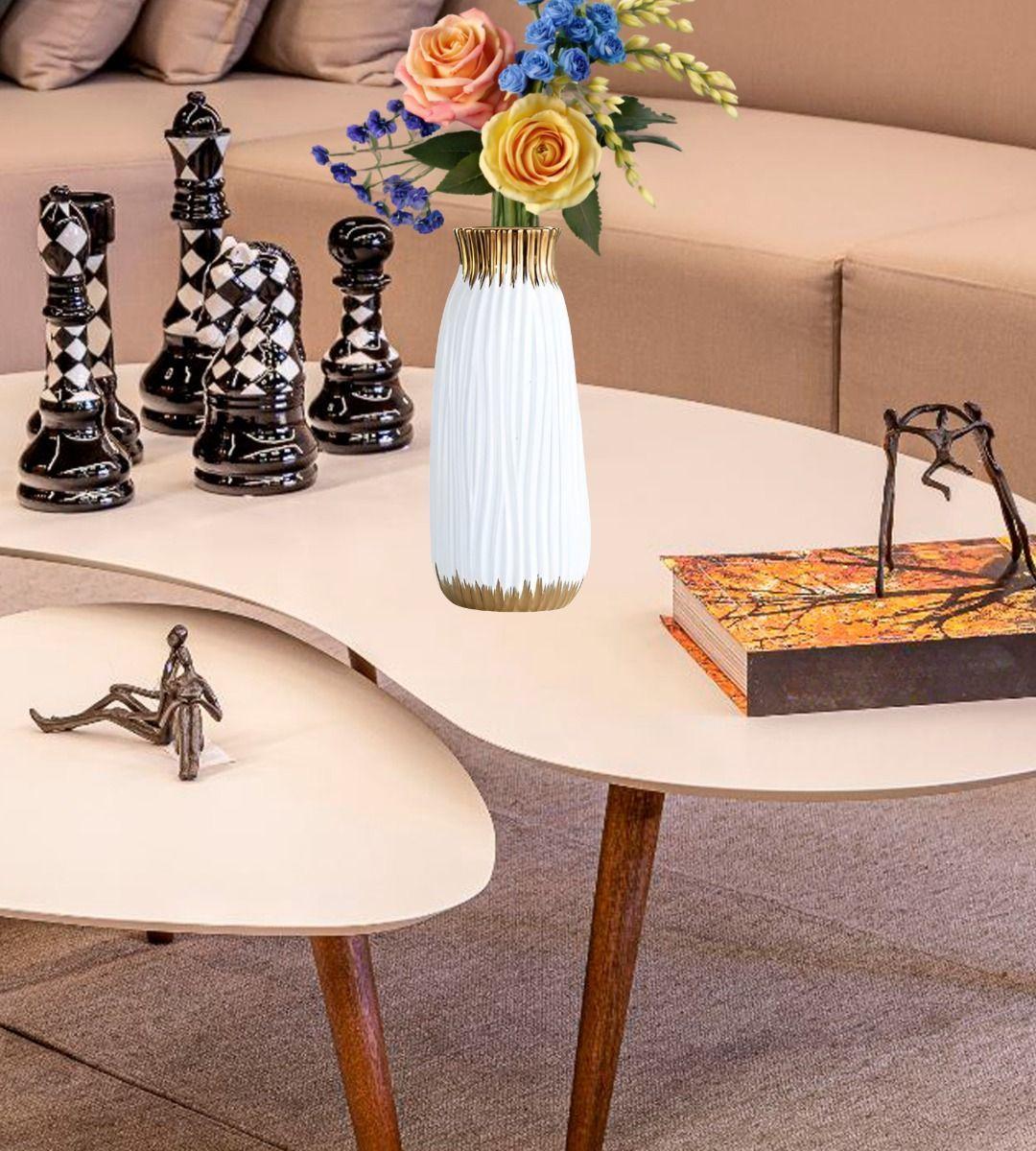 Florero Jarrón Cilíndrico Moderno hogar Decorativo 20cm Jhn-7