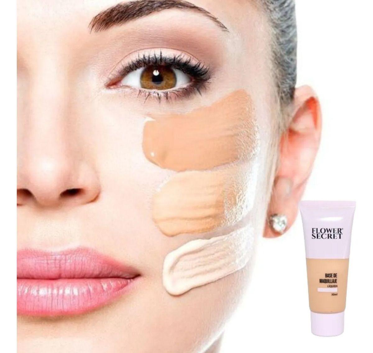 PACK 4 BASES DE MAQUILLAJE LIQUIDA COBERTURA LIGERA 30ML LAU-6