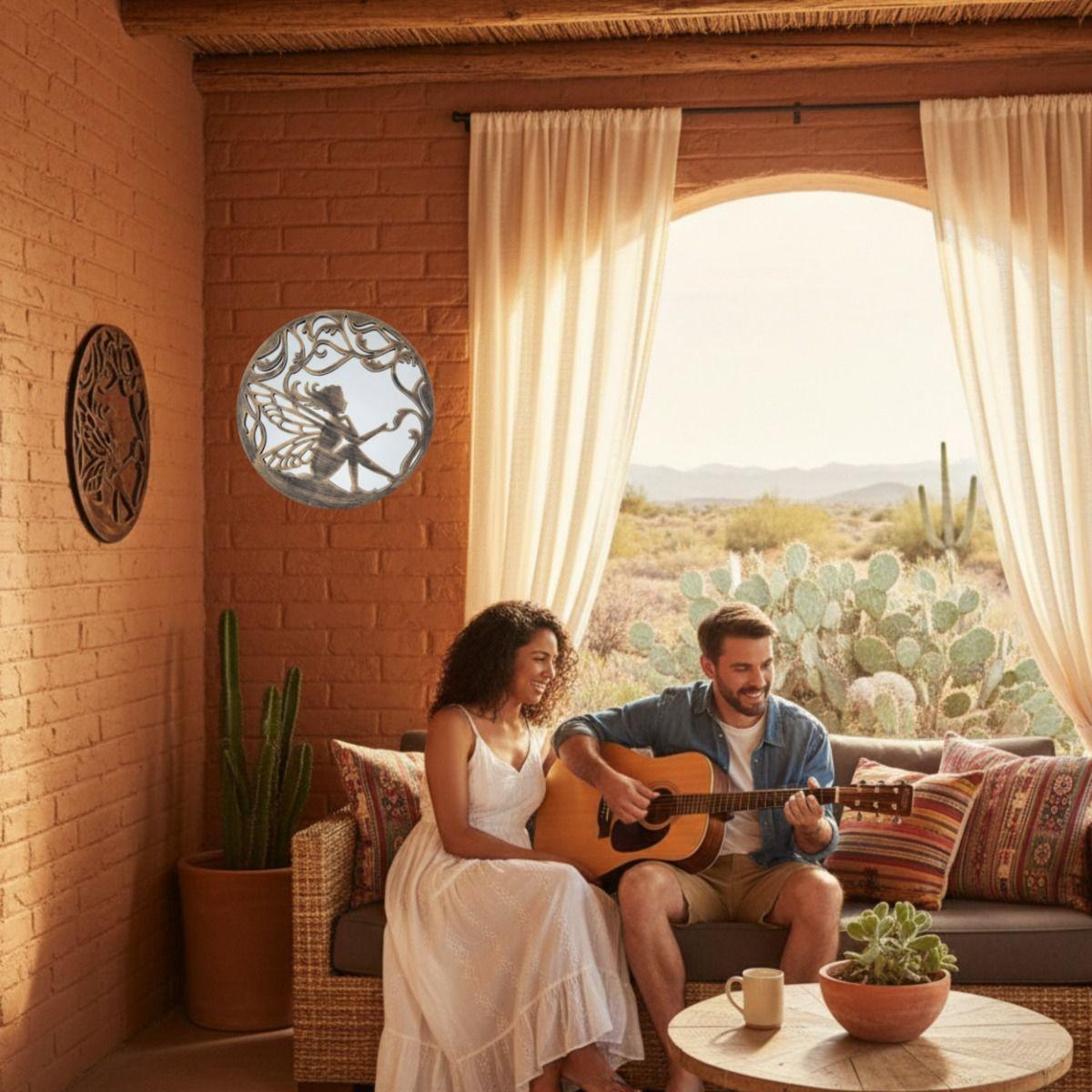 Espejo Decorativo Pared Adorno Diseño Despertar Hada Jhn-5