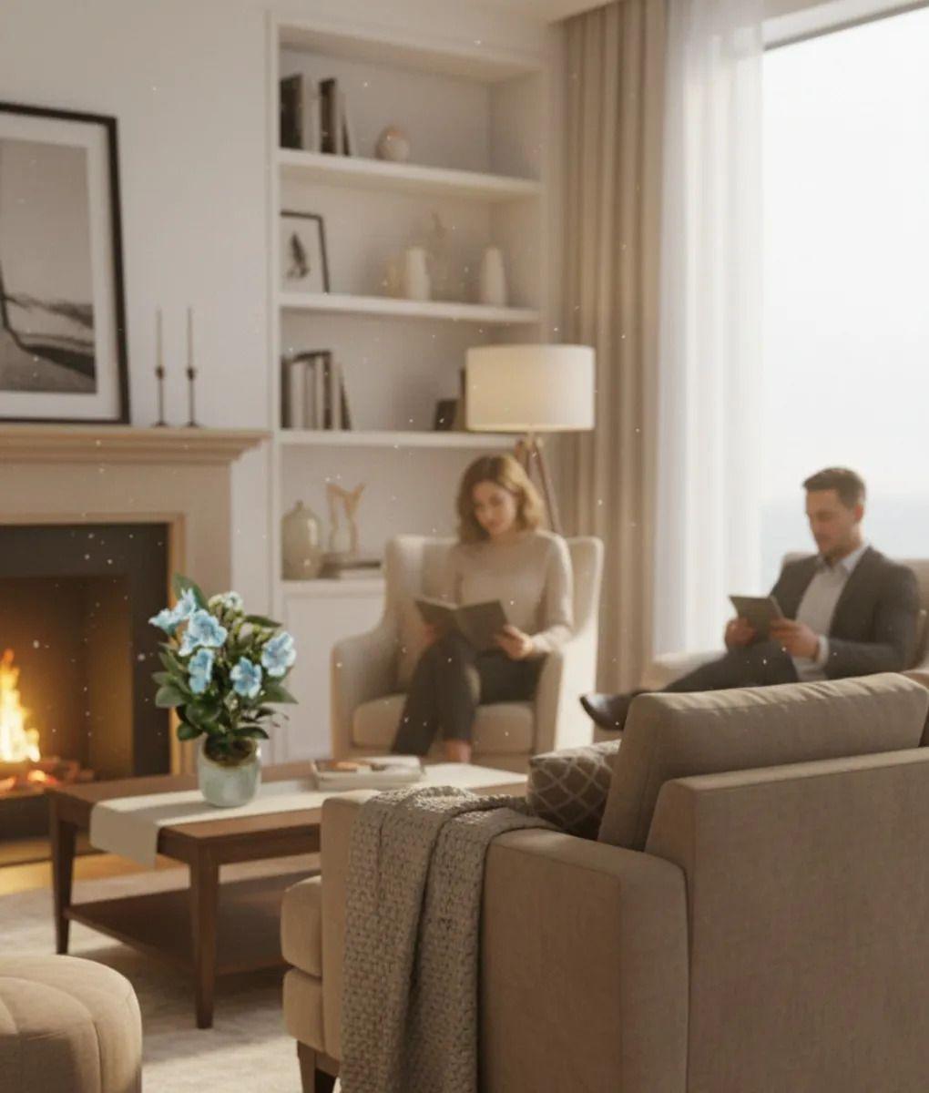 Planta Decorativa Artificial Estilo Floral Campiña Jhn-3