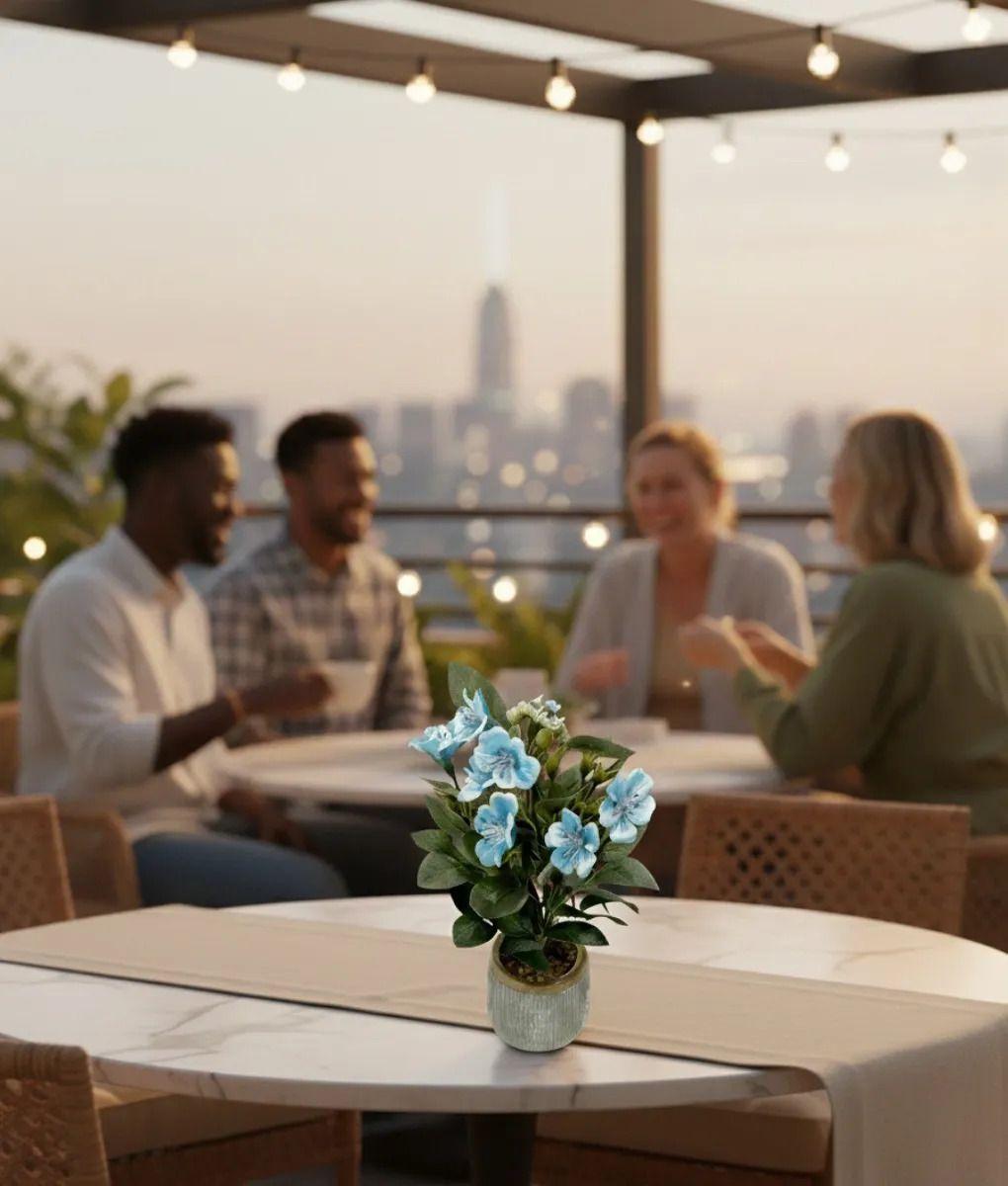 Planta Decorativa Artificial Estilo Floral Campiña Jhn-5