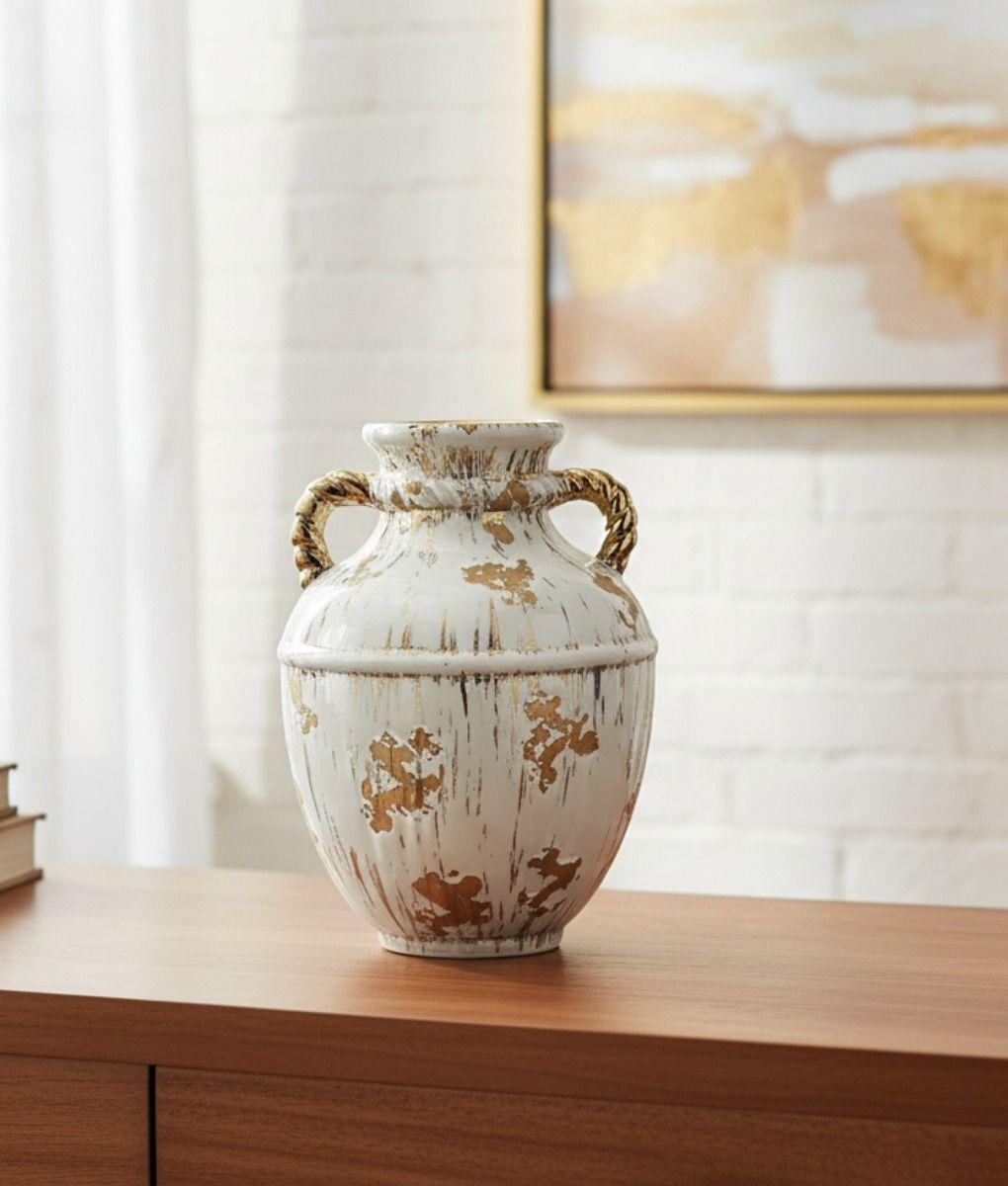 Florero Decorativo Moderno Jarrón Estilo Envejecido Jhn-8