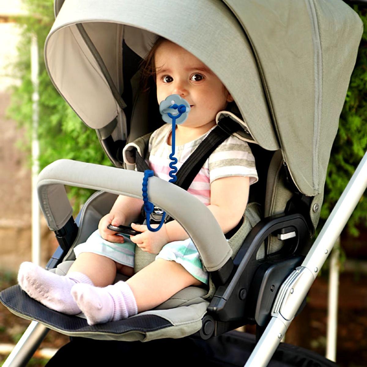 Set 5 Portachupetes Mamaderas Silicona Juguete Bebes Lau-3