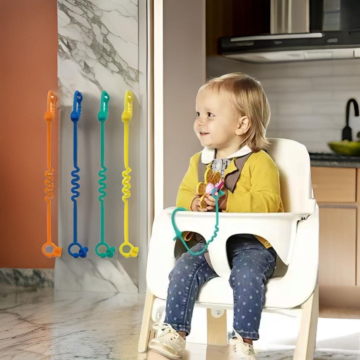 Set 5 Portachupetes Mamaderas Silicona Juguete Bebes Lau-9