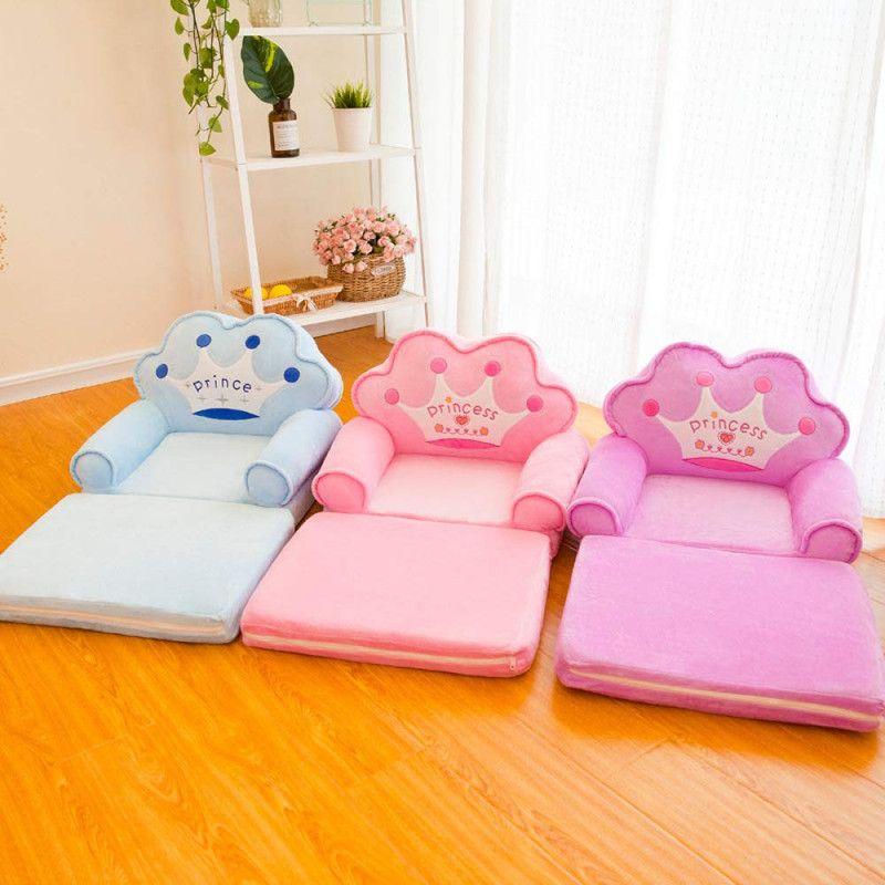 Puff Mueble Sofa Cama Mueble Infantil Peluche  Niño Lau-7