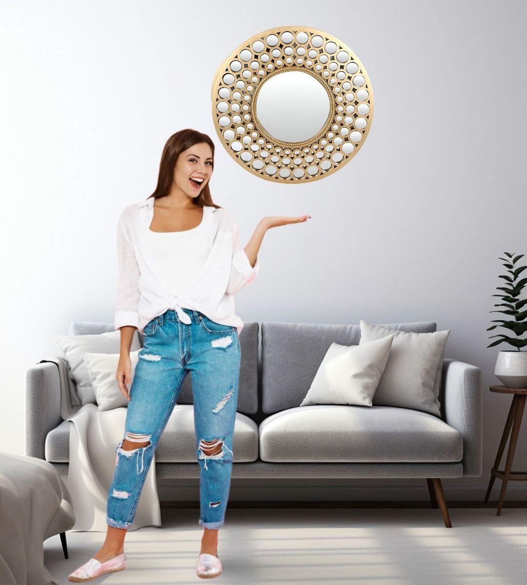 Espejo Pared Decorativo Circular Moderno Minimalista Jhn-4