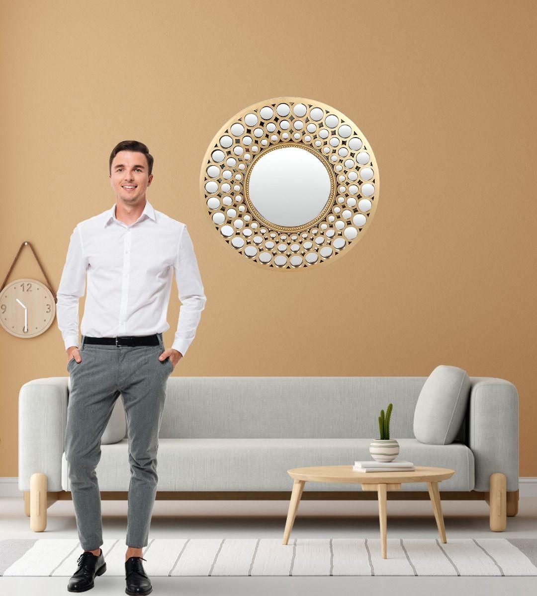 Espejo Pared Decorativo Circular Moderno Minimalista Jhn-7