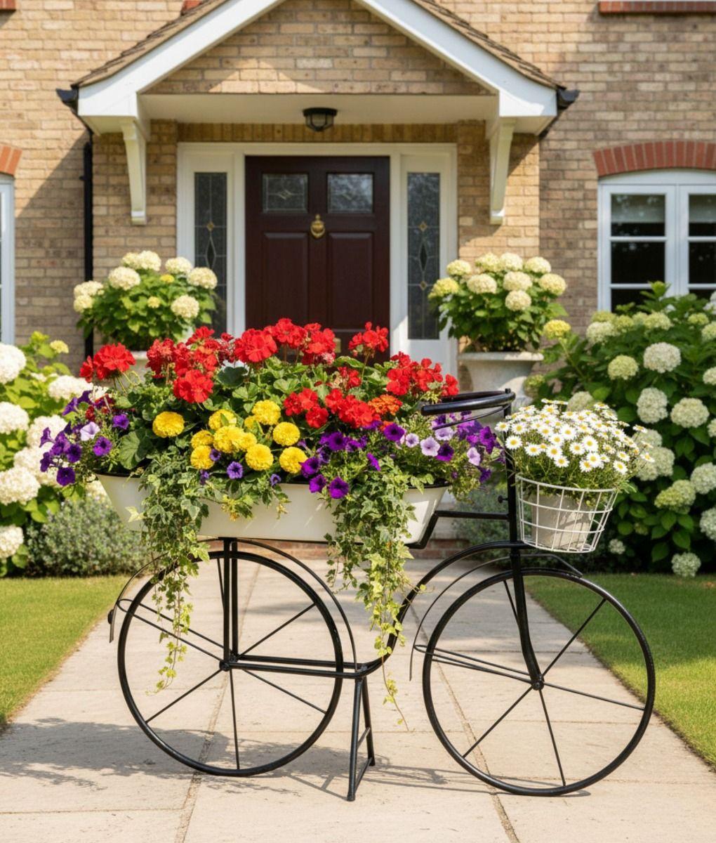 Porta Macetas Decorativo Bicicleta Clásica Elegante Jhn-8