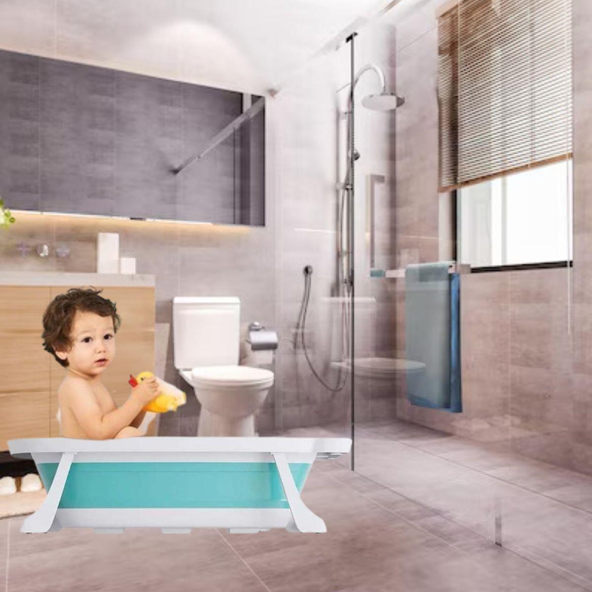 BAÑERA MULTIFUNCIONAL PLEGABLE DIVERTIDA PARA BEBE LAU-1