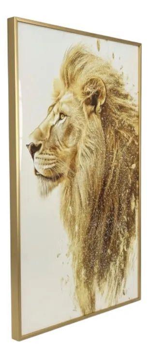 Cuadro Pared Decorativo Moderno León Majestuoso Jhn-2