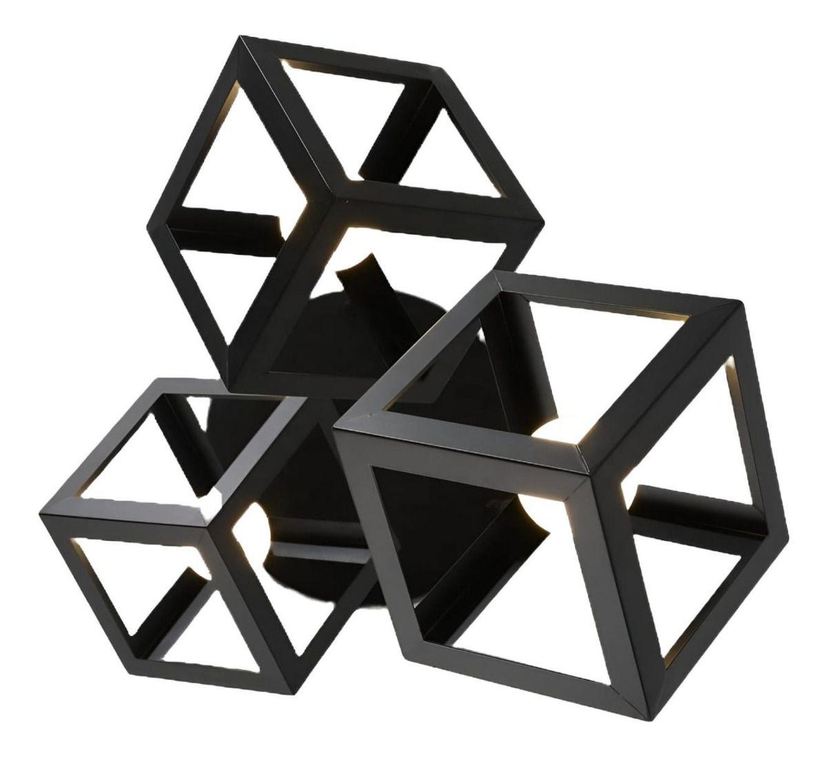 Lampara Colgante Geometrico Cubo Moderna Hogar Lau-0