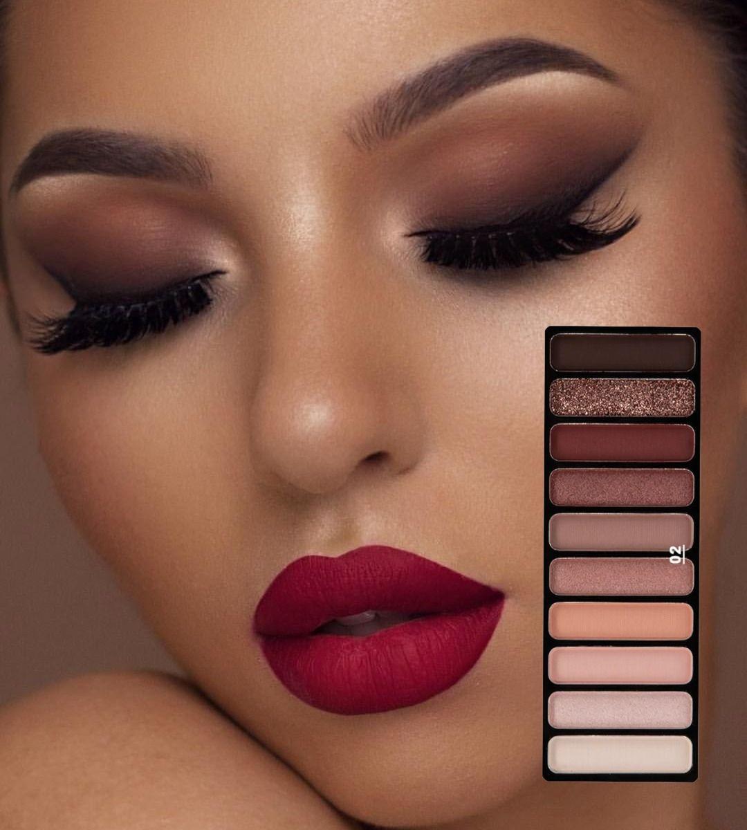 Set 2 Sombra Ojos Paleta Multifuncional Polvo 10 Colores Jhn-2