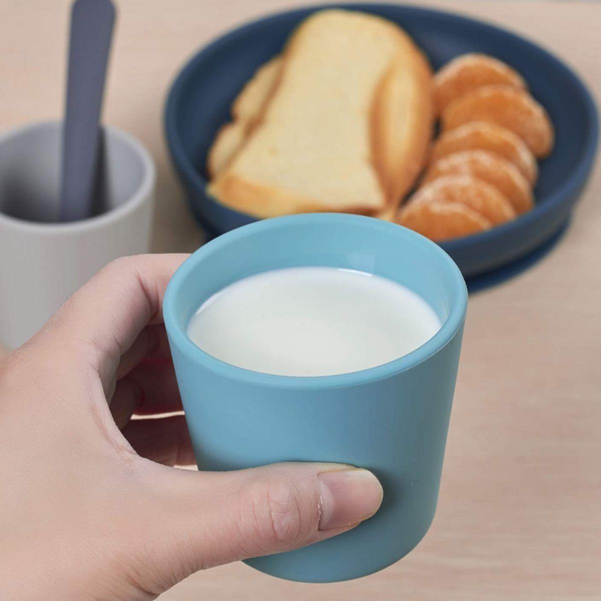 SET 4 VASOS DE SILICONA FLEXIBLE SUAVE COLORES NIÑOS LAU-2