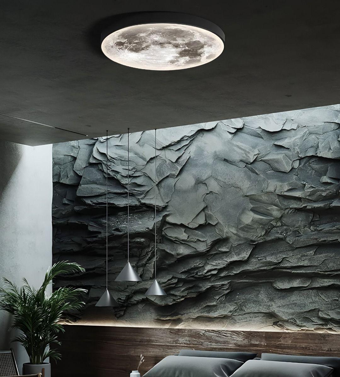 Aplique Pared Luna 3D Lámpara LED Techo Decoración Jhn-7