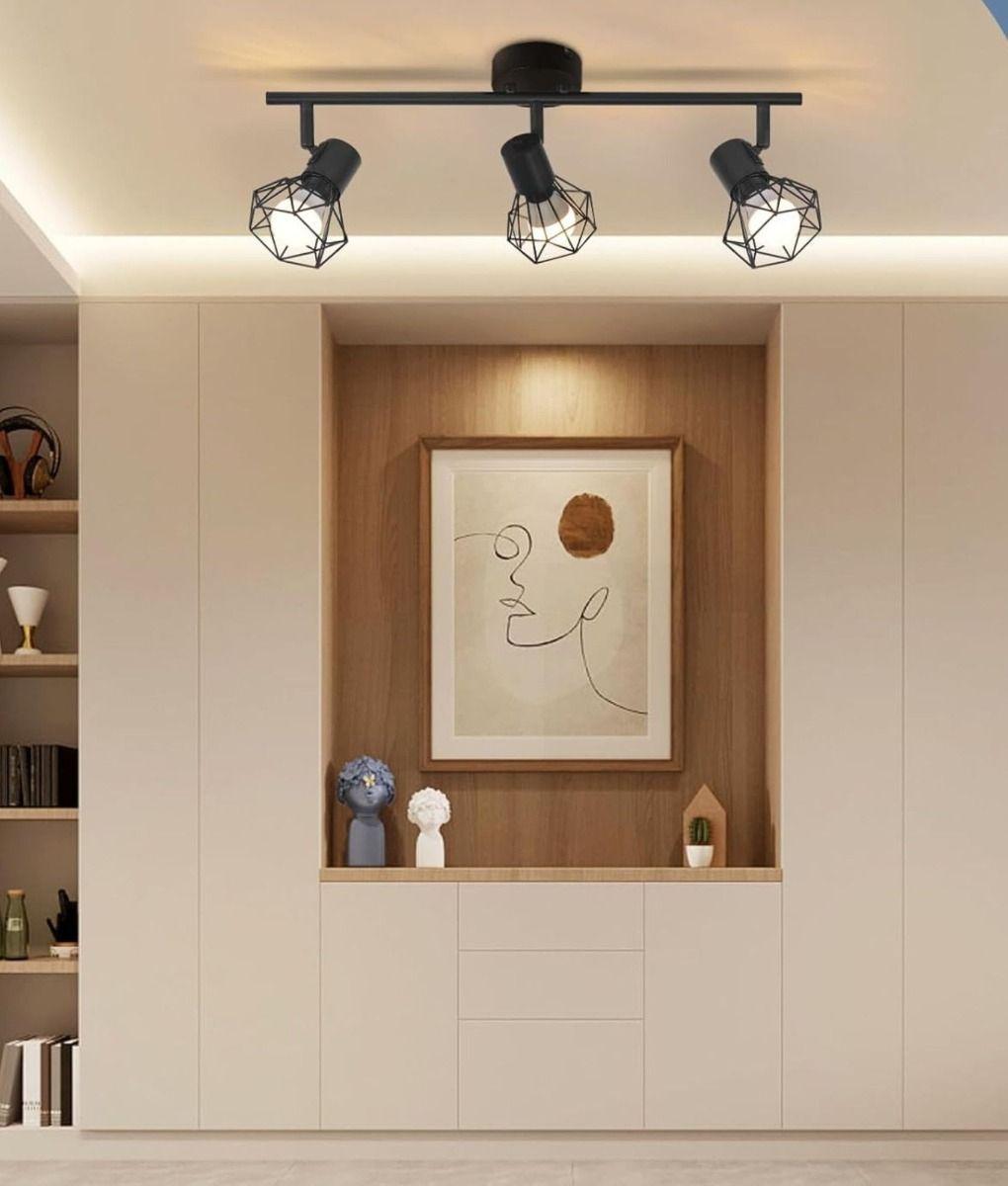 Lámpara Techo 3 Focos Orientables Decorativa Pared Jhn-6