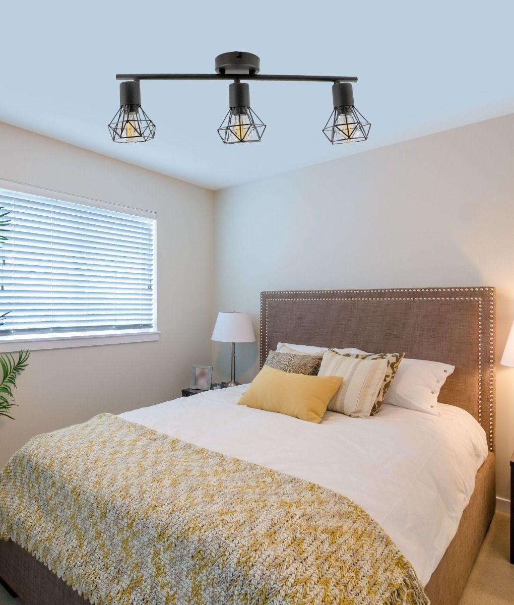 Lámpara Techo 3 Focos Orientables Decorativa Pared Jhn-9