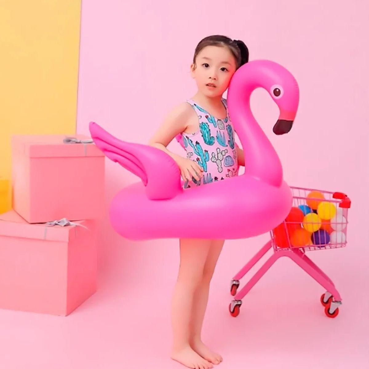 SET 3 FLOTADOR INFLABLE FLAMENCO PARA NIÑA PISCINA PLAYA LAU-6