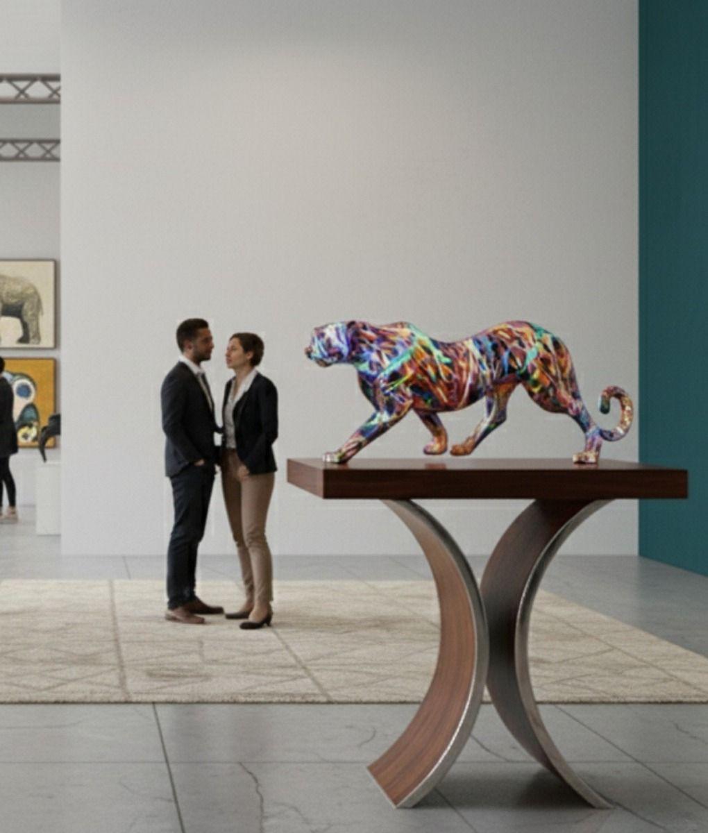 Estatura Decorativa Pantera Graffiti Escultura Urbana Jhn-4