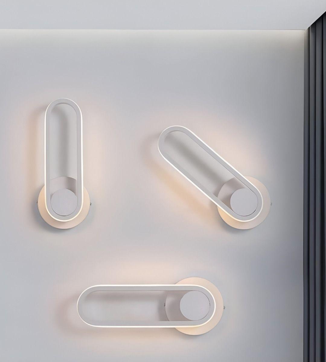 Lámpara Aplique Pared Giratoria Decorativa 3 Modos Jhn-9