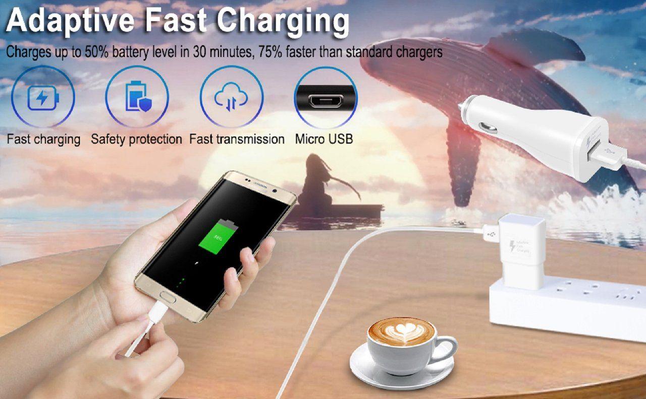 Set 7 Cargador Adaptador Carga Rapida Telefono Lau-2