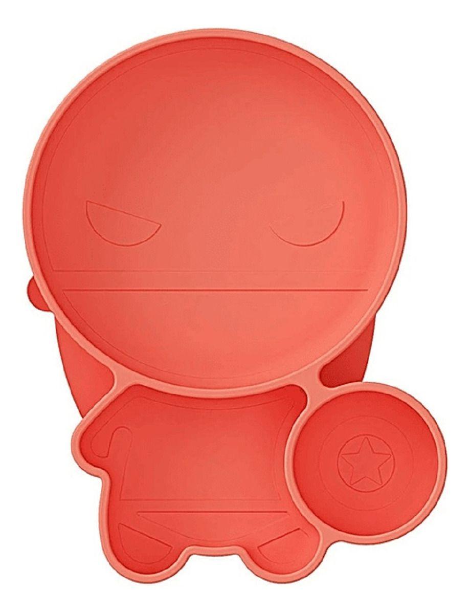 Set 2 Platos Silicona Antideslizante Niño Comida Lau-0