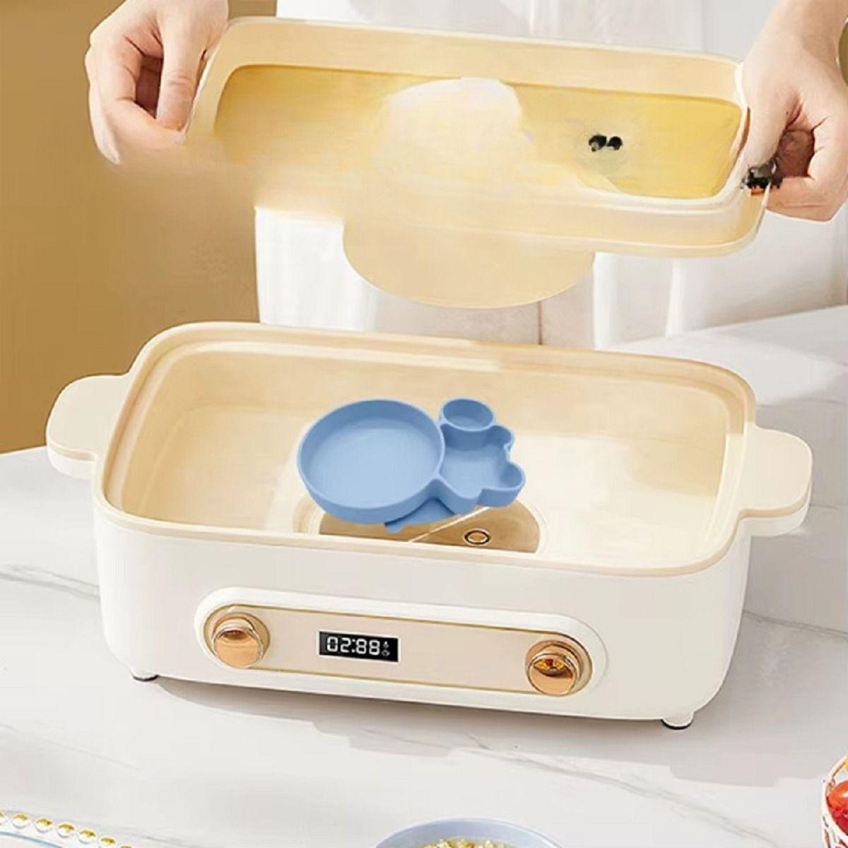 Set 2 Platos Silicona Antideslizante Niño Comida Lau-2