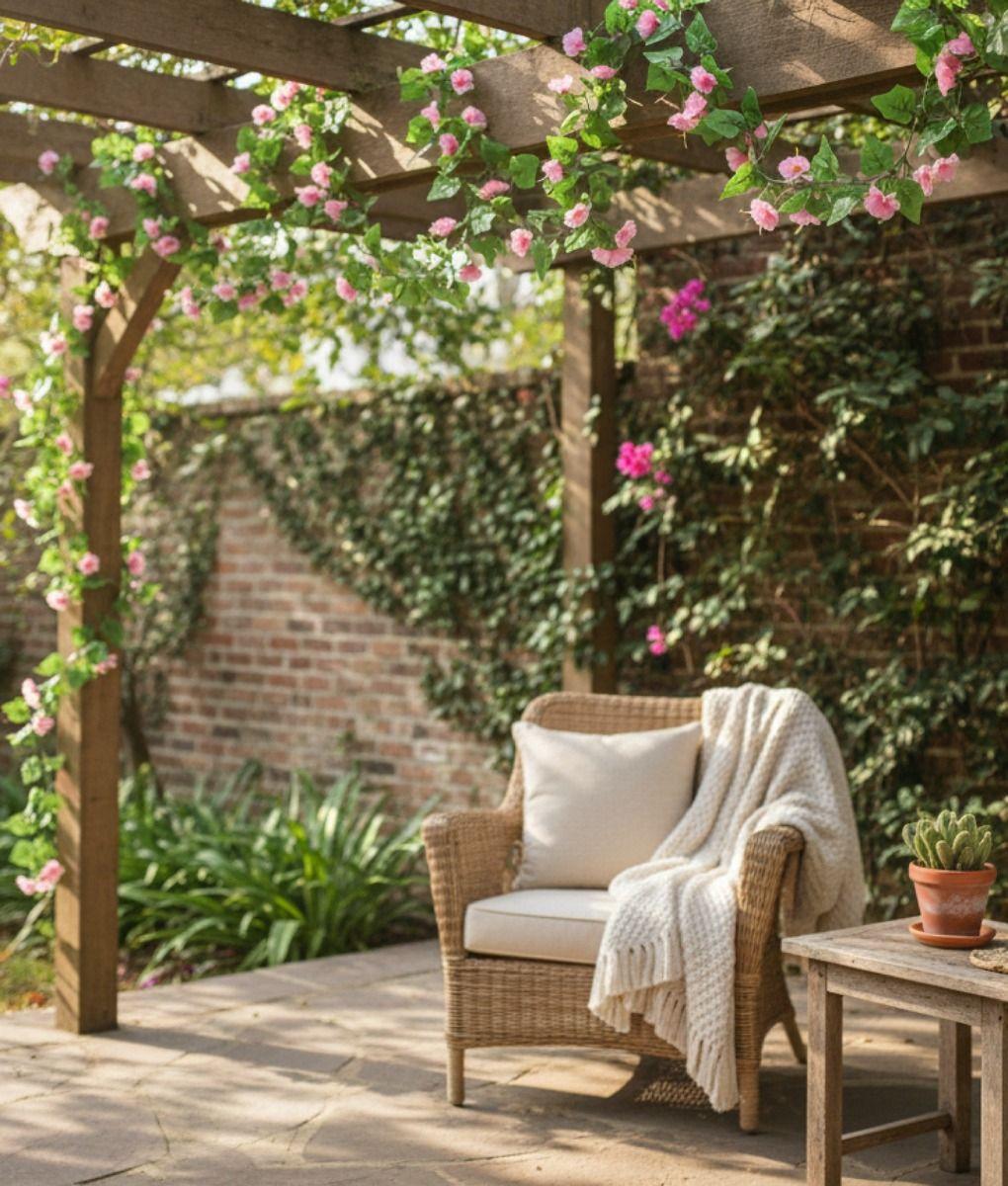 Set 2 Flores Artificiales Guirnalda Enredadera Adorno Jhn-5