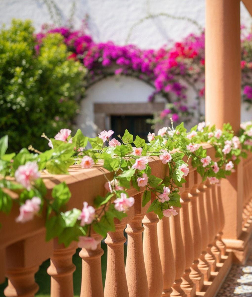 Set 2 Flores Artificiales Guirnalda Enredadera Adorno Jhn-8