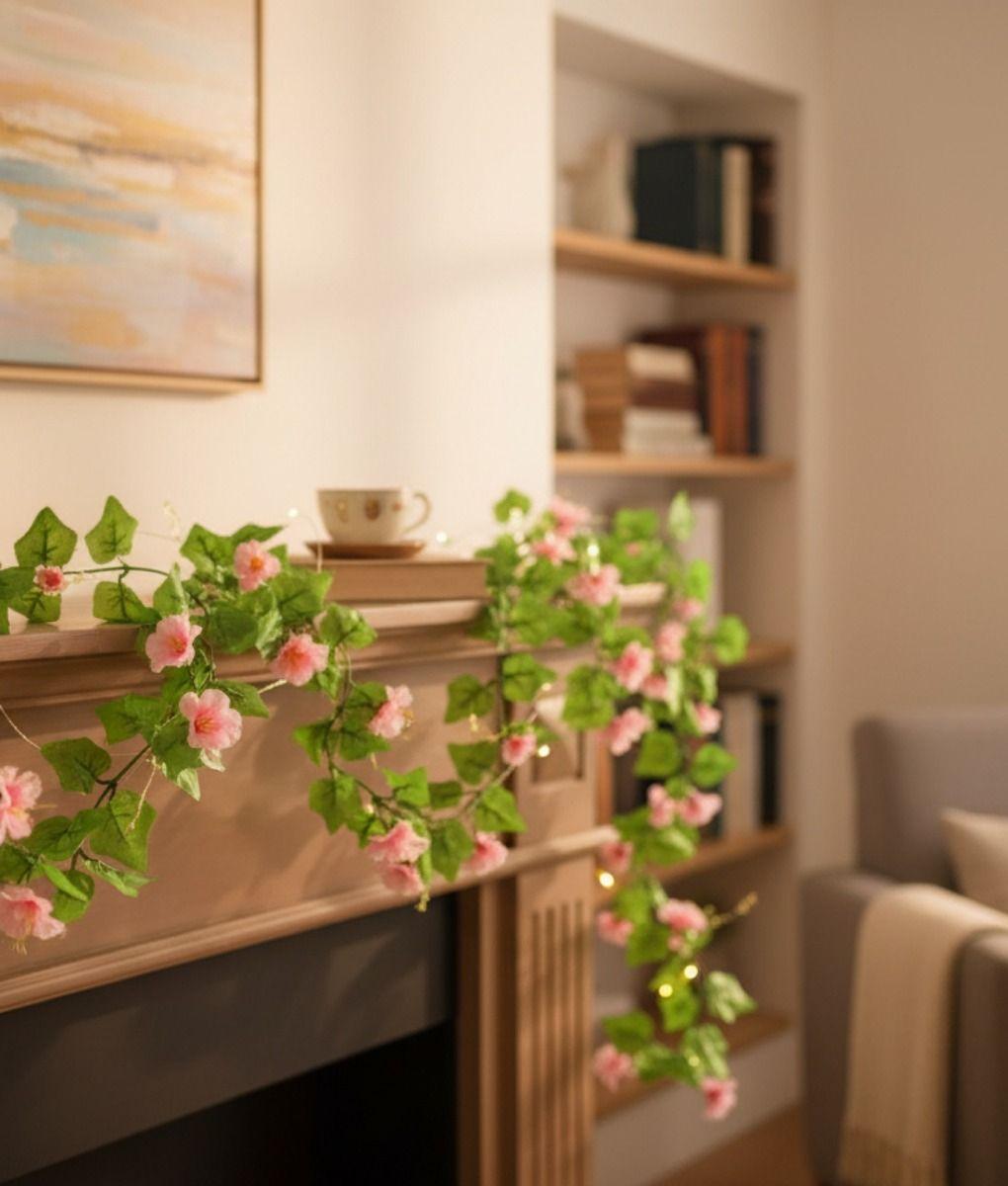 Set 2 Flores Artificiales Guirnalda Enredadera Adorno Jhn-9