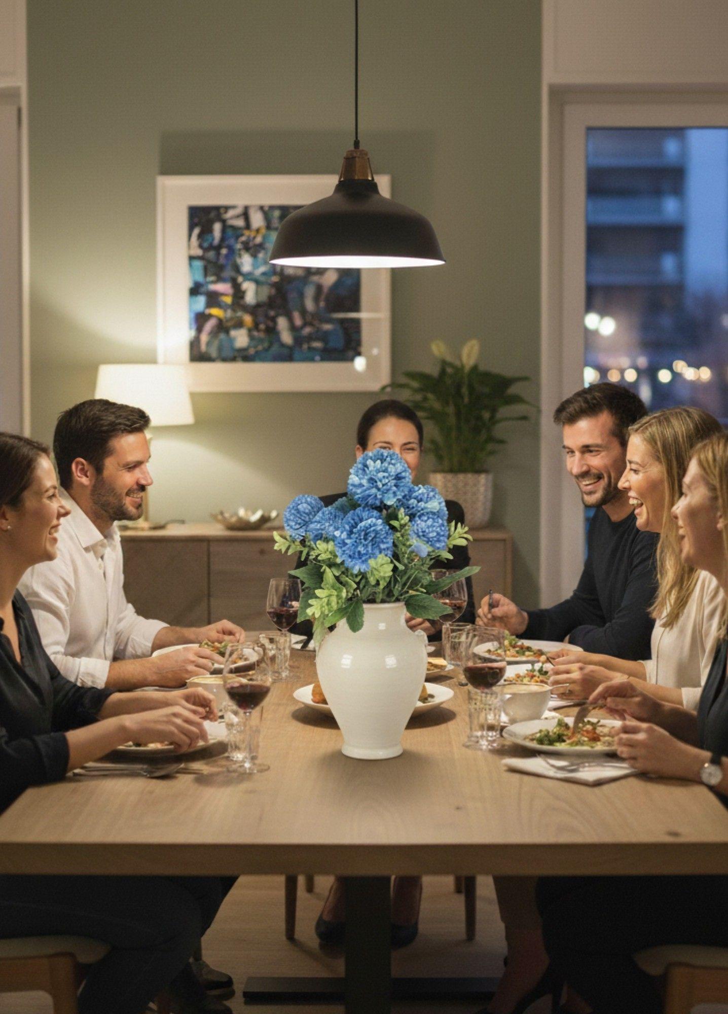 Set 2 Ramo Flores Artificiales Pompones Decoración Hogar Jhn-6