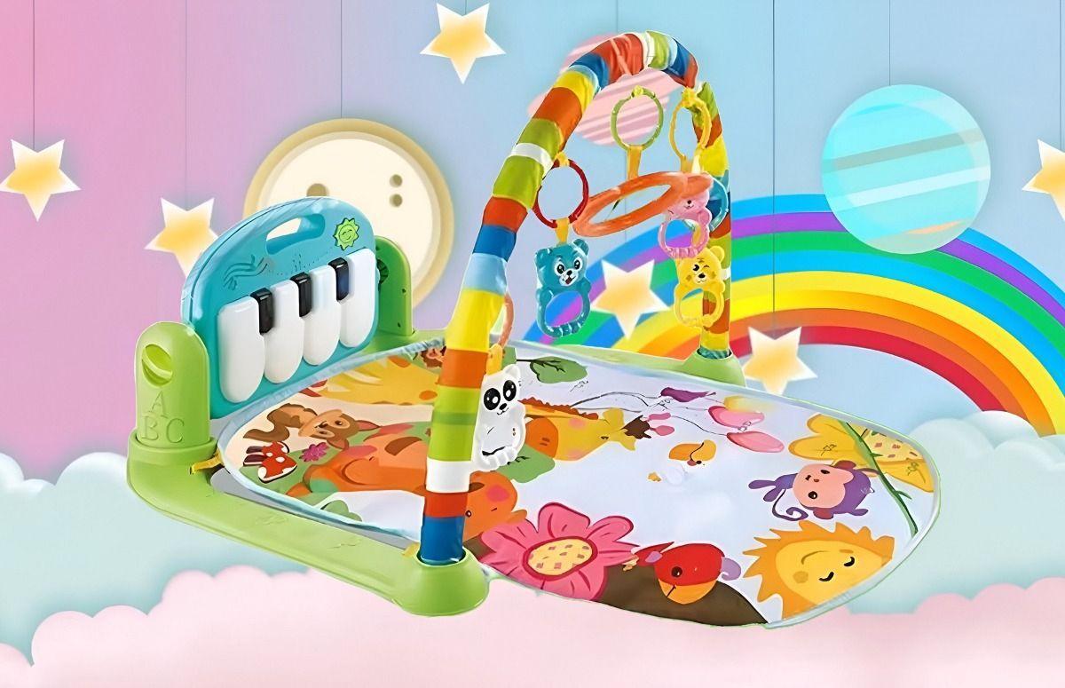 Tapete Juego Bebé Actividades Piano Gimnasio Música Luz Jhn-2