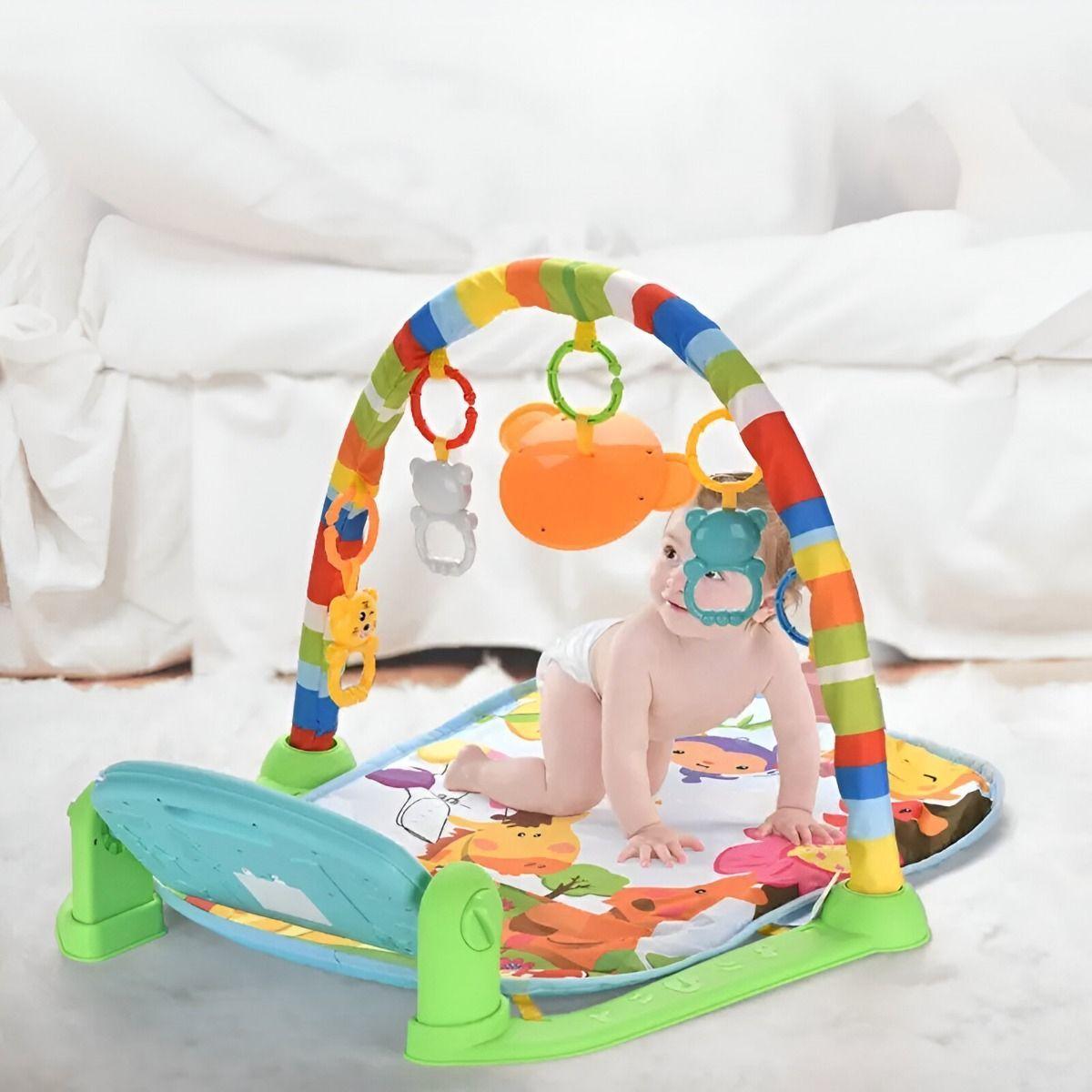 Tapete Juego Bebé Actividades Piano Gimnasio Música Luz Jhn-3