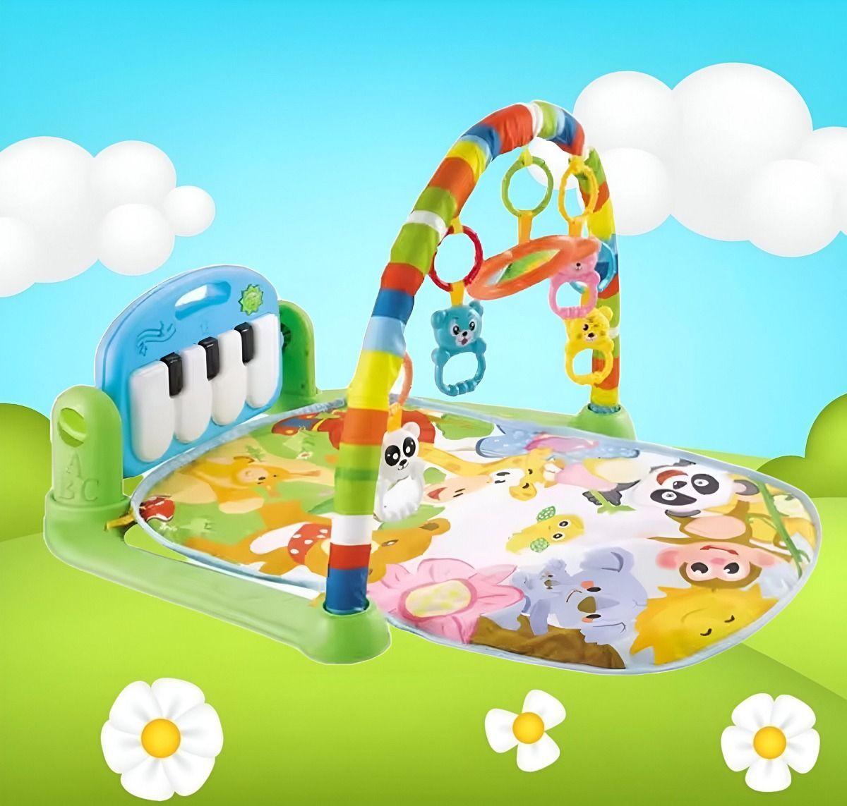 Tapete Juego Bebé Actividades Piano Gimnasio Música Luz Jhn-4