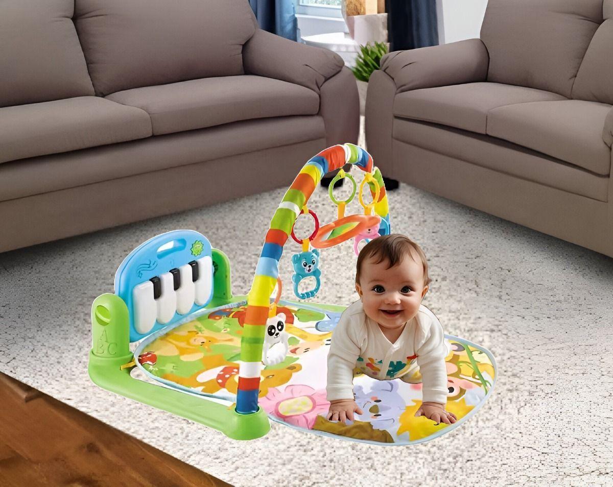 Tapete Juego Bebé Actividades Piano Gimnasio Música Luz Jhn-5