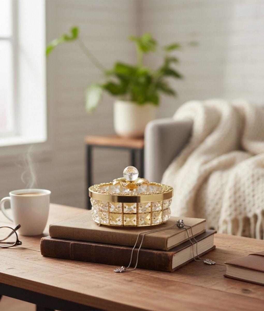 Joyero Decorativo Centro Mesa Adorno Multifuncional Jhn-7