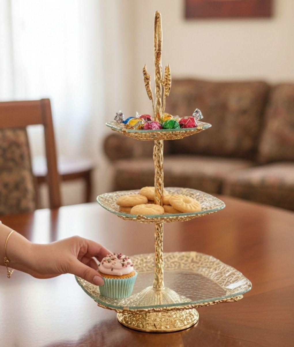 Frutero Decorativo Multifuncional Soporte Mesa Adorno Jhn-2