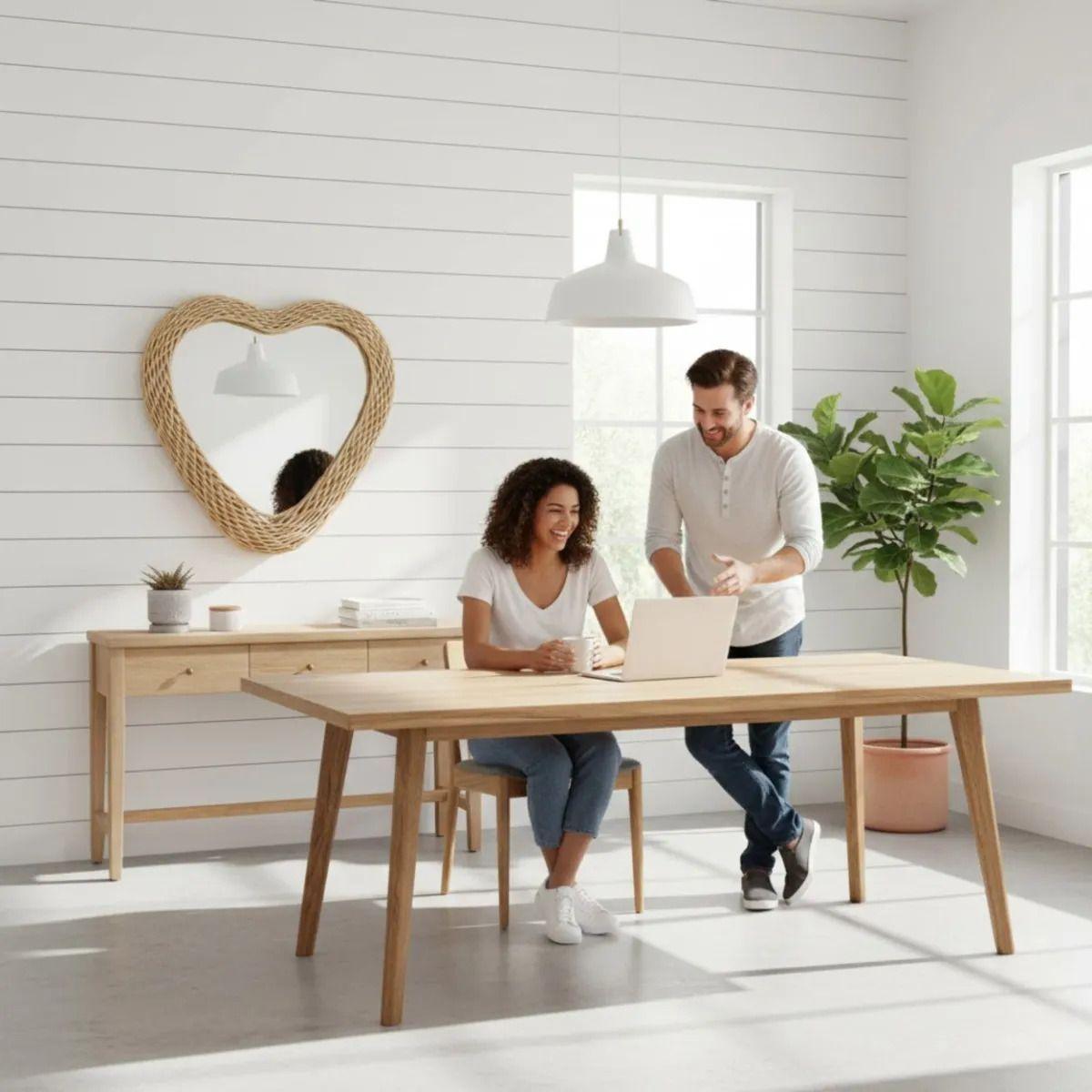 Espejo Decorativo Pared Forma Corazón Estilo Juvenil Jhn-3