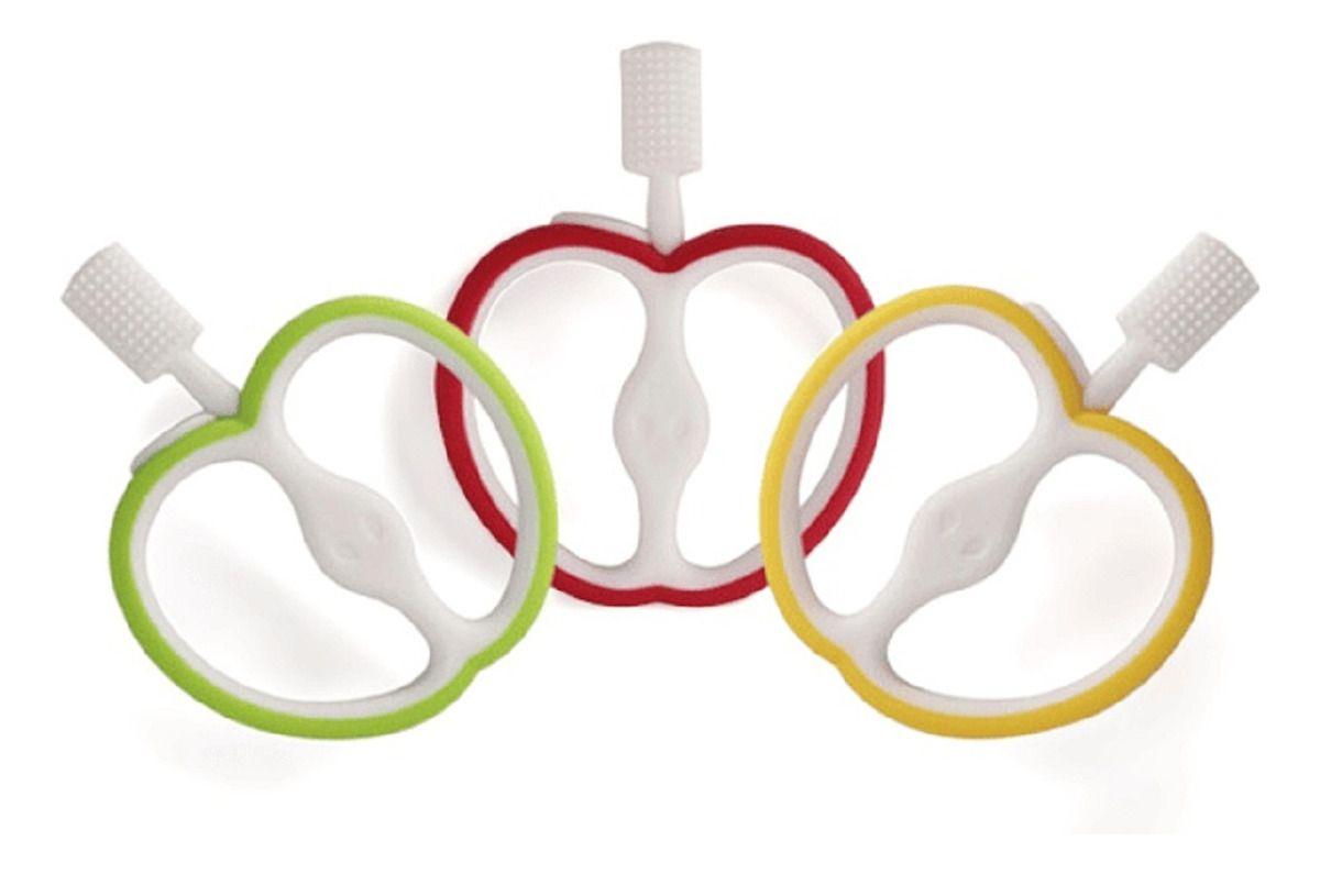 Set 4 Mordedor Cepillo Silicona Encias Bebes Comodo Lau-0