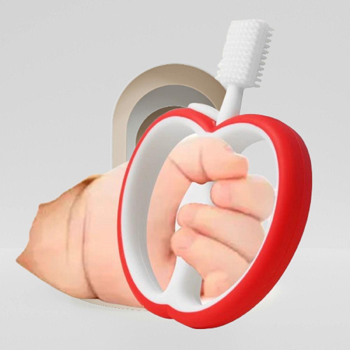 Set 4 Mordedor Cepillo Silicona Encias Bebes Comodo Lau-4