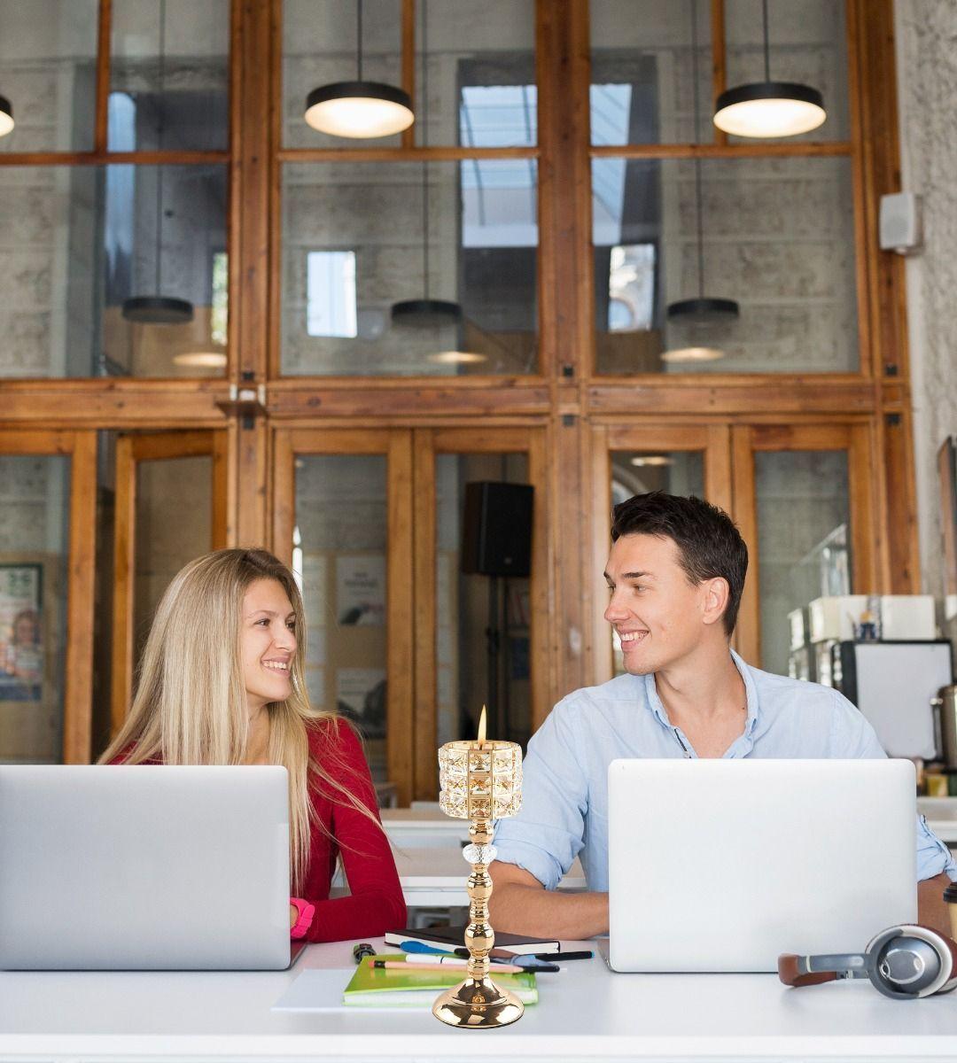 Portavelas Candelabro Decorativo Moderno Mosaico Jhn-5